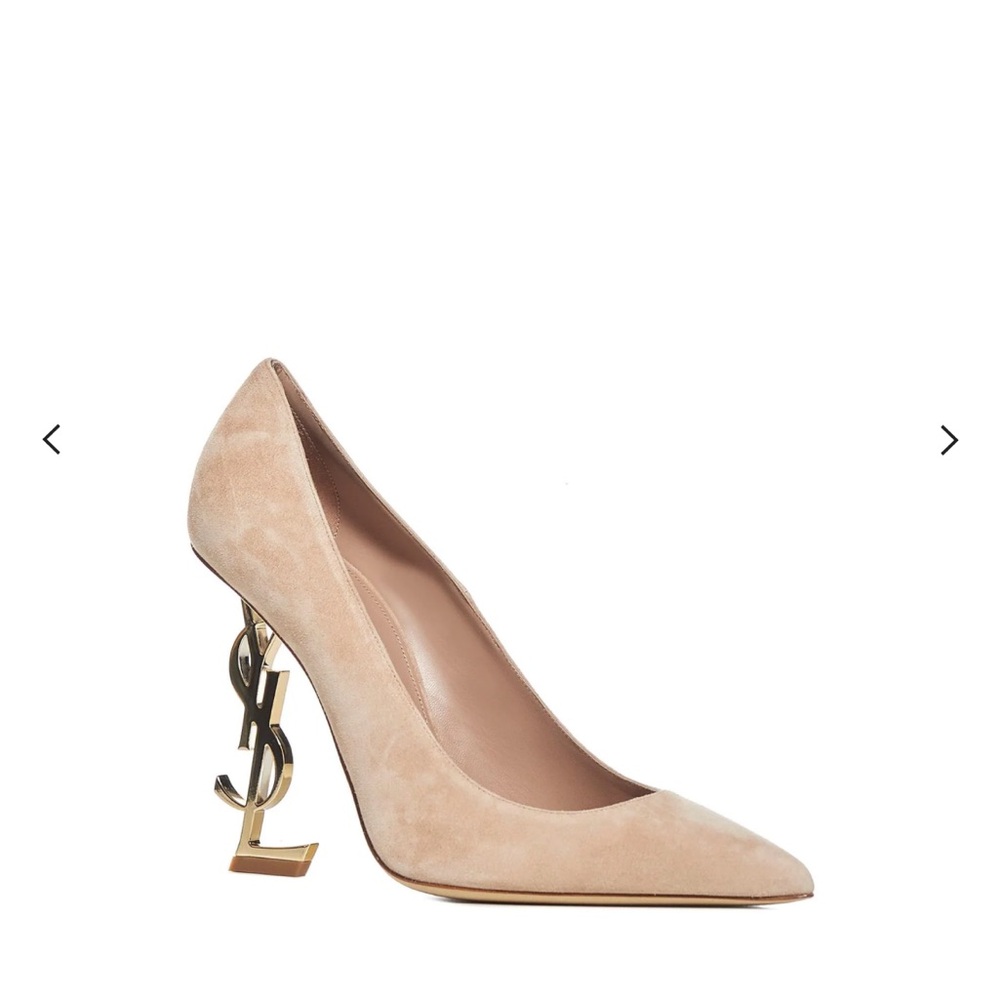 Cream High Stiletto Pointed-Toe Heels